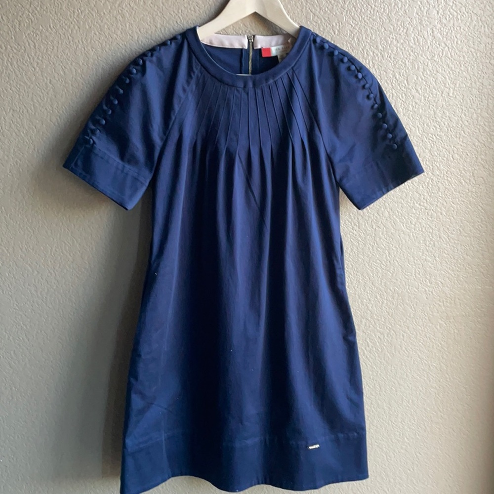 Ted baker color by numbers navy mini dress 1